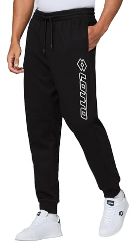 Lotto Jogginghose Herren 2 Farben M-2XL I Logo-Print I Baumwollmix | Trainingshose lang mit elastischem Bund I Sporthose mit Seitentaschen I Sweatpants für Sport und Freizeit
