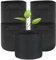 Alleshelfer 5 unidades de bolsas para plantas, maceta de tela de 11 l, bolsa de plantación de tela no tejida, para tomates, verduras, flores, plantas y más, 3 galones