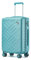 Supercase Valise Cabine 55cm Rigide avec 4 roulettes et Serrure TSA Valise de Voyage et Soute pour Bagage enregistré(Bleu)