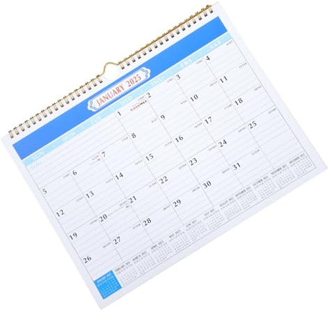 NUOBESTY Wandkalender Monatskalender Für Zuhause Büro Schule Monatsplaner Kalender Mit Spiralbindung Countdown-kalender Zum Markieren Von Terminen Und Plänen