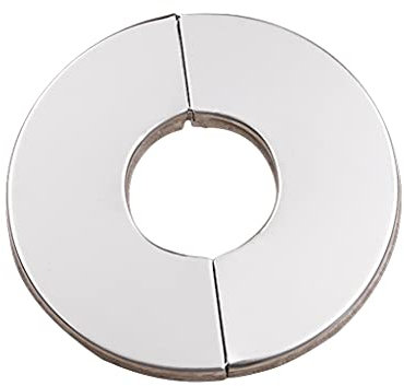 Edelstahl geteilte runde Rosettenplatte Wand Split Flansch Wasserhahn dekorativ für Küche Badezimmer