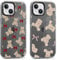 Foonary 2 Pack Transparent Cartoon Bear Print Phone Case for iPhone 15 6.1,Soft Silicone Design Aesthetics Clear Pattern Cases,Shockproof Bumper Protector Cover,Girls Women for iPhone 15