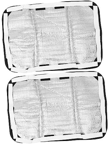 Vaguelly 2Pezzi Copertura Finestra e Porta per Rv Sole Camper Protezione Privacy per Finestrini e Porte Facile Installazione e Conservazione Accessori per Veicoli Ricreativi