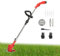 Trimmer di erba elettrica senza fili, Edger prato regolabile in altezza per Garden Home, 12 V 2000 mAh Batteled Titered with 3 Blade Types, 90-125 cm Telescopic Tige, Prati Bordo e Rou