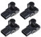 Auto RüCkfahrwarner 4PCS PDC Reverse Backup Einparkhilfe Sensor Für Toyota Für Lexus 89341-48010 8934148010 Einparkhilfe RüCkfahrhilfe(Schwarz)
