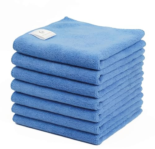 Generico Panni Microfibra 7 Pezzi 40x40 cm Panno Pulizia Cucina Multiuso Super Assorbente
