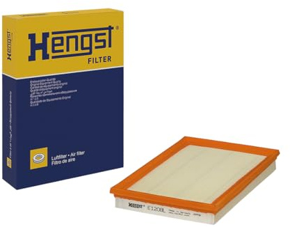 HENGST - Luftfilter E1208L - Luft-Filtereinsatz für KFZ | Hochwertiger Motorluftfilter für Otto- oder Dieselmotor - Schutz für Motoren - Wasserbeständig
