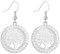Gold Plated Women’s Dangle Earring, Celtic Tree of Life Drop Earring for Girls Anti-allergy Earring Shining Rhinestone (Silver Color)
