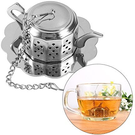 Tea Strainer Stainless Steel Loose Tea Infuser Leaf Strainer Filter Diffuser Herbal Spice Teapot Shape