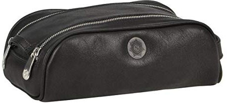Sonnenleder RESCHEN Kulturbeutel Leder schwarz | Kulturtasche, Kosmetiktasche, Toiletry Bag