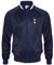 Tottenham Hotspur - Herren Trainingsjacke - Offizielles Merchandise - Dunkelblau mit gestreiftem Kragen - L