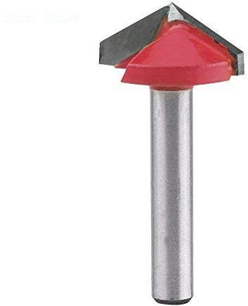 1pc 3d acciaio al tungsteno lavorazione del legno cnc router bit sharp v-groove utensile taglio fresa fine 60/90/120/150 gradi 6mm albero(6 * 22mm*120°)