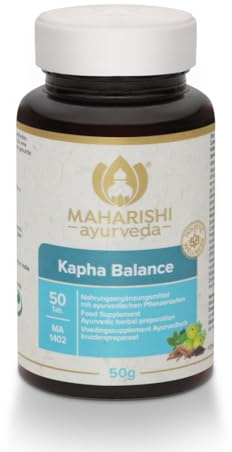 Maharishi Ayurveda Kapha Balance Nahrungsergänzungsmittel aus Indien | Kräutertafeln | Obst- und Kräutervorbereitung 50 Tabletten Pack von 1