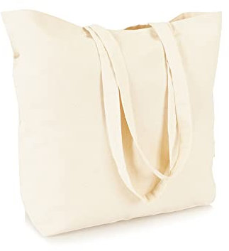 Jute statt Plastik Original 3er-Set | CB180B | Großer Baumwollbeutel natur | Jutebeutel recycelte Baumwolltasche Einkaufstasche Einkaufsbeutel | Fair & Nachhaltig | Einkauf Shopping