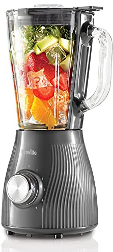 Breville Flow Jug Blender & Smoothie Maker | 700W | 1.75L Glass Jug | Slate Grey [VBL242]