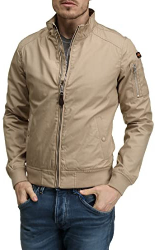 Schott NYC Herren Kenny Jacke, Lt.beige, XL