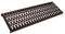 Parotec, Dachtirtt Steigtritt, 1200 mm, Braun, Kaminpodest, Laufrost, Verschiedene Längen, Laufgitter, Gitterrost
