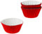 Baked with Love Red Foil Baking Cases, Foil Baking Cups, Greaseproof Cupcake Cases, Red - Pack of 50