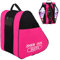 GLAITC Inliner Tasche Rollschuhe Tasche Schlittschuhtasche Inliner Tasche Erwachsene mit Verstellbar Trageriemen Skischuhtasche für Kinder/Erwachsene Herren Damen Pink
