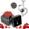 LIHELEI Echte Rose mit I Love You Halskette 100 Sprachen Schmuck Geschenkbox für Valentinstag, Ewige echte Rose Geschenke für Sie Frauen Freundin Mama am Valentinstag Muttertag Geburtstag