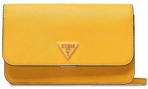 GUESS ECO Alexie SLG Phone Crossbody Mustard