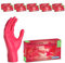 1000 Stück ARNOMED Einweghandschuhe Rot, Einmalhandschuhe M, Nitril Handschuhe Einweg, Nitrilhandschuhe puderfrei, Gummihandschuhe Einweg, Schutzhandschuhe, Handschuhe Nitril in XS, S, M, L, XL