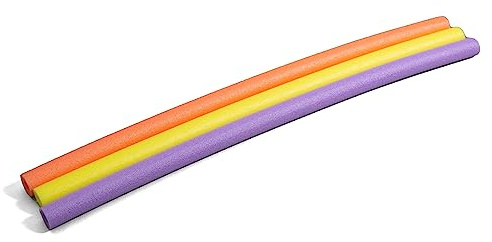Big Joe Swim Noodle 40 Pack Pool Noodles, Assorted Coral, Purple, Yellow Foam, 4 feet, 50 L x 2.25 W x 2.25 H Each