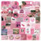 POPNWOW Rosa Romantik Aufkleber 56 Stück Wasserdicht Vinyl Cute Pink Stickers für Reisekoffer Gepäck Laptop Wasserflasche iPad Smartphone Fahrrad Skateboard Helmet Gitarre