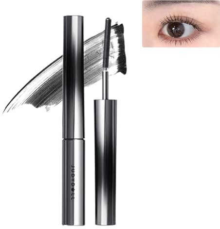 Judy Doll Mascara, Judydoll Curling Iron Strong Mascara, 3D Curling Eyelash Iron Strong Mascara, Judydoll 3D Curling Eyelash Mascara, Extra Slim Metal Mascara, Long-Lasting and Waterproof (Black)