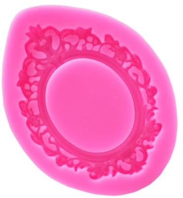 Alipis In Silicone Cornice Per Foto Cornici Da Forno Fai Da Te Stampo Da Forno In Silicone Stampo Per Torta In Silicone In Silicone Per Fondente Set Per Cuocere Rosa
