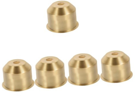 Amosfun 5St Lampenschirm Schreibtischlampe lampe rustikal gold lampe stehlampe Dekor Lampenknäufe Endstücke für Bettpfosten Jahrgang Lampenkopf Knopf Beleuchtung e27 leichte Tasse Kupfer
