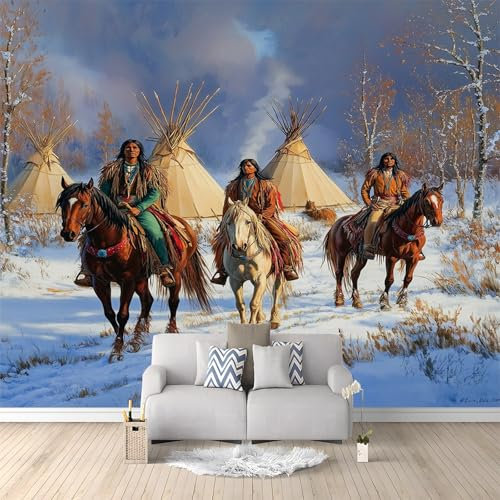 Fototapete Rotwild auf Frostlichtung Schlafzimmer Wohnzimmer Moderne Vliestapete Wandtapete 200 x 140 cm 3d Effekt Wand Dekoration Moderne Wandtapete Wohnzimmer Schlafzimmer Gelb Und Weiß