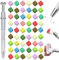 Nail Art Schwamm mit Metallgreifer, 100 Stk Nail Art Schwämme und 4 Krallen Nail Sponge Metall Greifer, Nagelkunst Rendering Werkzeuge Mini Ersetzbar Nagelschwämme für Nageldesign Zubehör