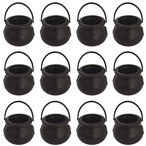 Limtula 12 Teile/Satz Halloween Candy Wasserkocher Neuheit Kessel Wasserkocher Tasse Kunststoff Hexenkessel Mehrzweck Party Ornament