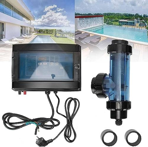 Chlorinateur d'eau salée, Chlorinateur de piscine 20g/h Chlorateur de sel SPA Piscine Sel Chlore Machine Système Générateur Sel Chlore Machine,15g/h