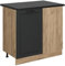 Vicco Meuble d'angle R-Line, Anthracite Campagne, 86cm, PT Anthracite