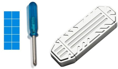 Quystetes M.2 NVME SSD Case Esterno USB 3.2 Gen2 10Gbps Type-A + Type-C M2 NVME Adapter Box Supporta SSD 2230 M.2 NVME