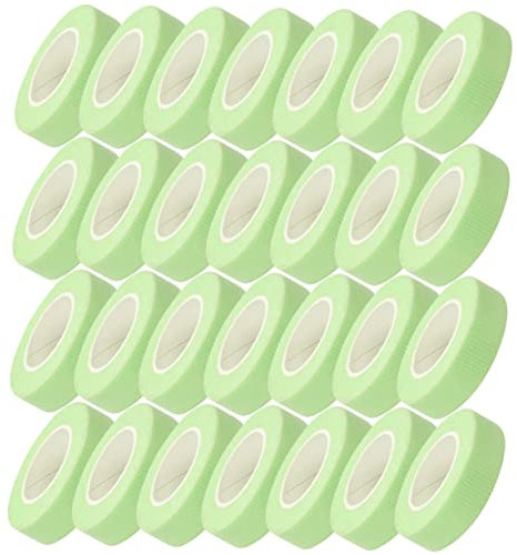 BESTYASH 30rolls Eyelash Extension Lash Tape Wide Non-woven Fabric Tape Long Green for Lash Artists Breathable Comfortable