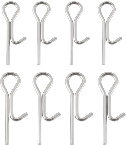 OTOTEC 100 Stücke Edelstahl Angeln Stinger Spikes Anschluss Pins 16mm 20mm Nadel für Lange Zander Barsch Bass Köder