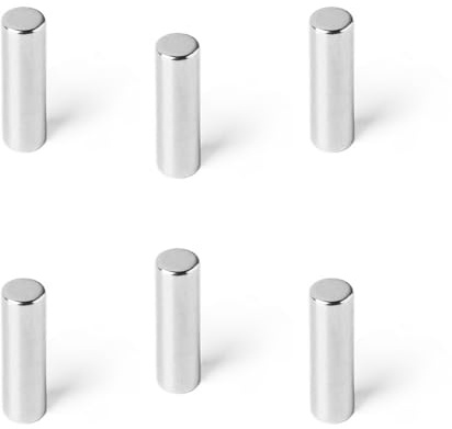 Strong Magnets Neodym Magnet - Rund 3 x 8 mm - 10 Stück - Extra stark, hält bis 354 g - Für Magnettafel, Kühlschrank, Whiteboard, Pinnwand, Büro
