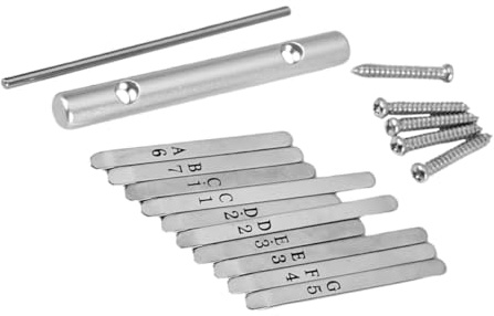BESPORTBLE Ersatzteile für Kalimba mit Tasten Legierungsmaterial Hochwertige Verarbeitung Praktische Orientierungshilfe Benutzerfreundliche Montage Komfortables Spielerlebnis