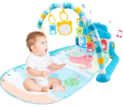 Fitnessstudios und Spielmatten – 5-in-1-Klavier, rutschfeste Matte für Klavierbauch zur Erkundung