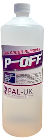 1000ml Bottle P-OFF Dog Urine Neutraliser - Baby Powder | Enzymatic Pet Odour Eliminator for Dog Urine | Safe for Pets and Children