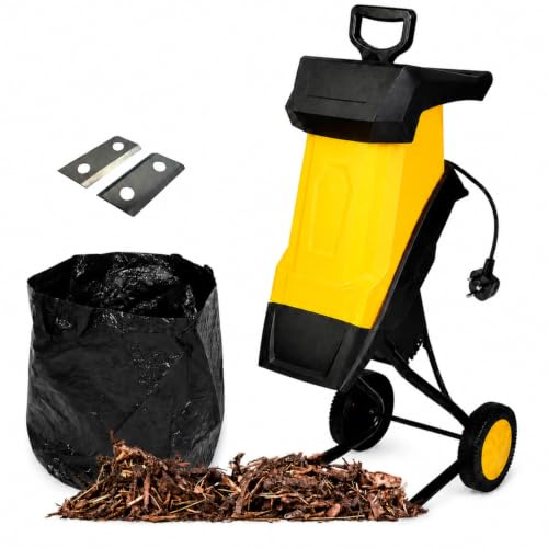 GAYAYAS Biotrituratore Elettrico Trituratore da Giardino 60MPowerCord