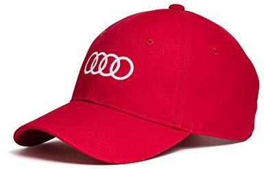 Audi collection Unisex 3131701010 Audi Ringe Cap, Rot, Einheitsgröße