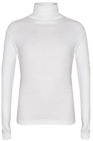 A2Z 4 Kids Girls Polo Neck T Shirt Top Thick Cotton - Polo Neck 002 White 7-8