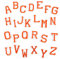 Iron on Patches Letters 26pcs A-Z Alphabet Patches Animal Shaped DIY Motif Iron On Or Sew On Patches Appliques for Jeans Jackets Backpacks(Orange)