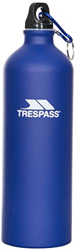 Trespass Drinking Bottle Slurp - 1L Aluminium, Carabiner, Hardwearing Outer, Suitable for Hot or Cold Liquids, Stainless Steel
