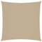 vidaXL Parasole a Vela Ombra Tenda da Sole Elegante Moderna Anti UV Giardino Frangisole Terrazza Balcone in Tela Oxford Quadrato 7x7 m Beige
