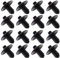 ECSiNG 30 Stück Radlauf Innenverkleidung Clips Auto Stoßstange Halter Verkleidung Karosserie Panel Clips 4D0807300 Kunststoff Kompatibel mit Audi Q3/Q5/Q7/A2/A4/A5/A8/S8/TT Schwarz